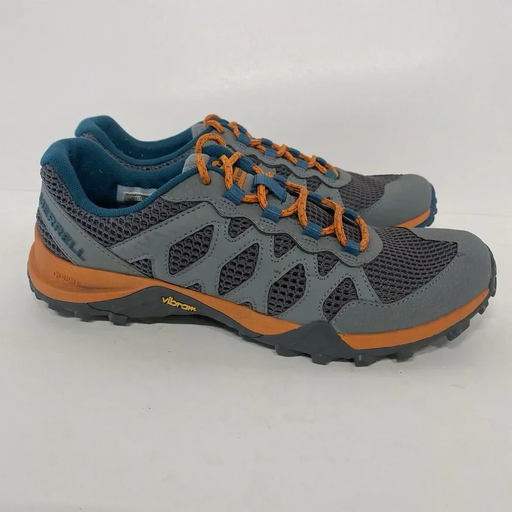 Merrell Shoes Siren 3 Aerosport Women 8.5 Gray Orange Trek Hiking Sneakers 3652 - Picture 1 of 16